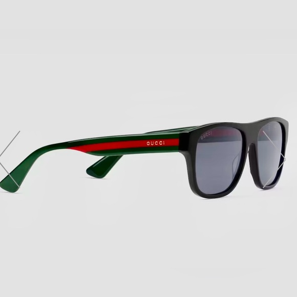 Gucci GG0341S Rectangular Frame Acetate sunglasses Made in Italy - Picture 1 of 8